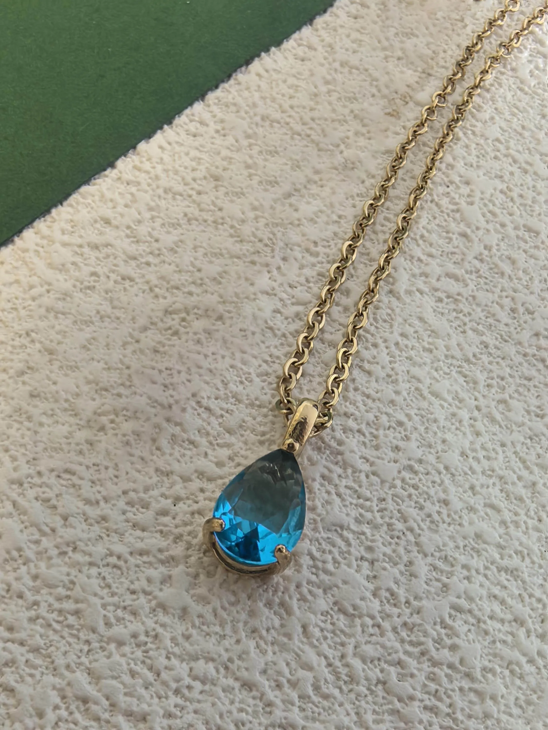 18K Gold Plate Stainless Steel Chain Zircon Pendant Dainty Necklace Jewelry for Her