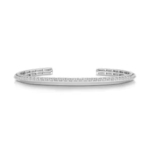 2.98 Carat Diamond Cuff Bracelet
