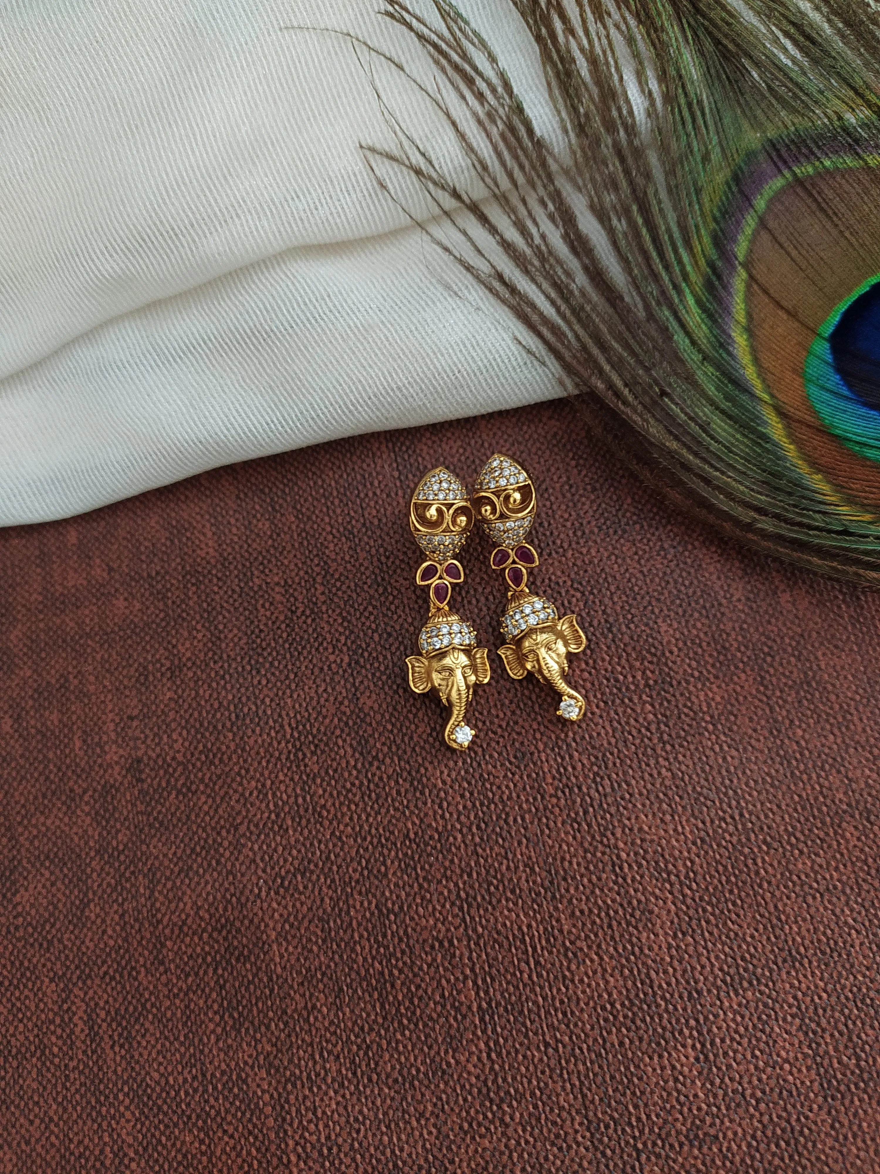 Antique Lord Ganesha Spiritual  Necklace Set