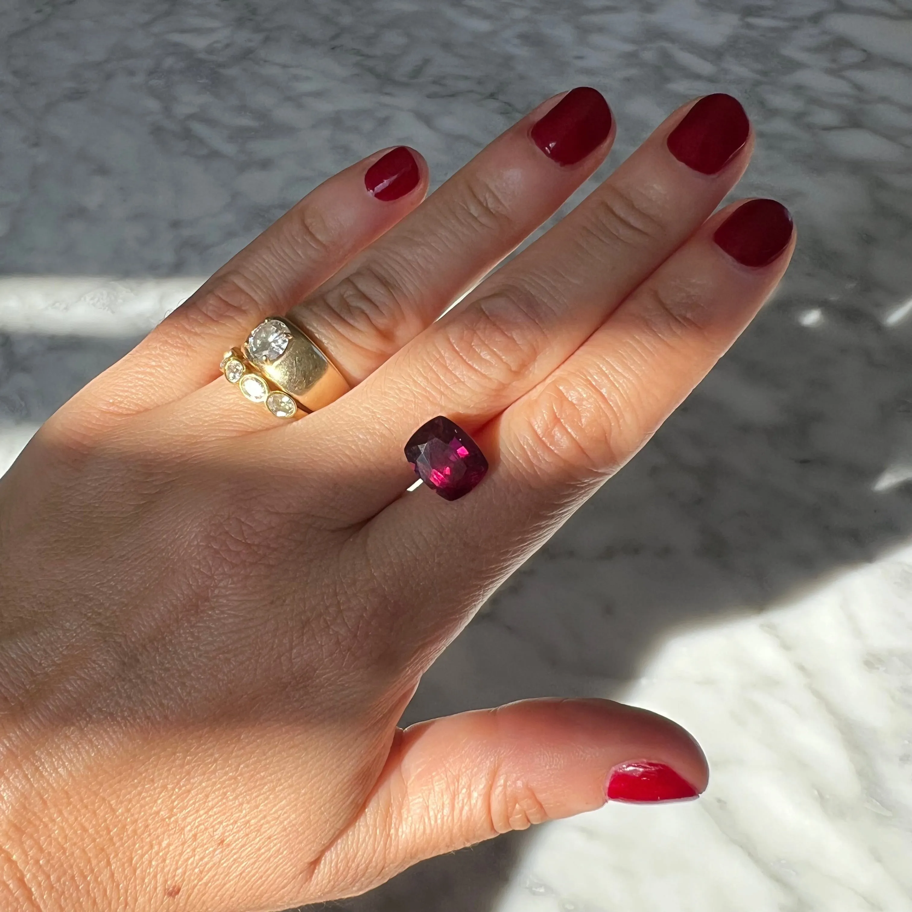 BESPOKE 6.11CT RHODOLITE GARNET