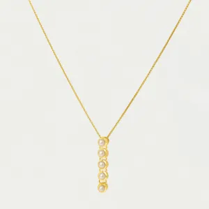 Cascade Gemstone Drop Necklace