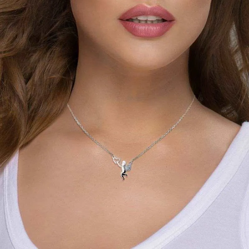 Cupid Silver Necklace