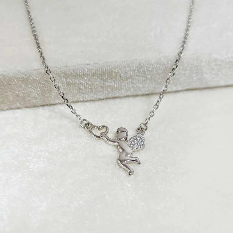 Cupid Silver Necklace
