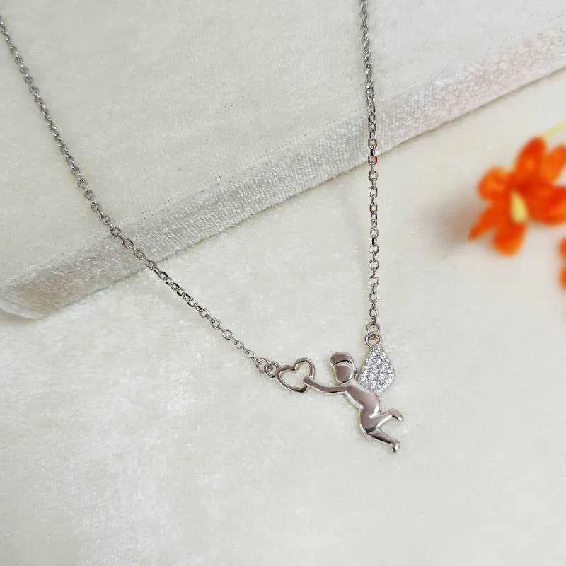Cupid Silver Necklace