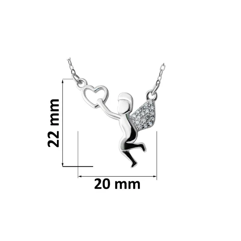 Cupid Silver Necklace