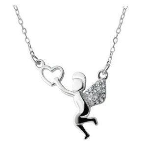 Cupid Silver Necklace