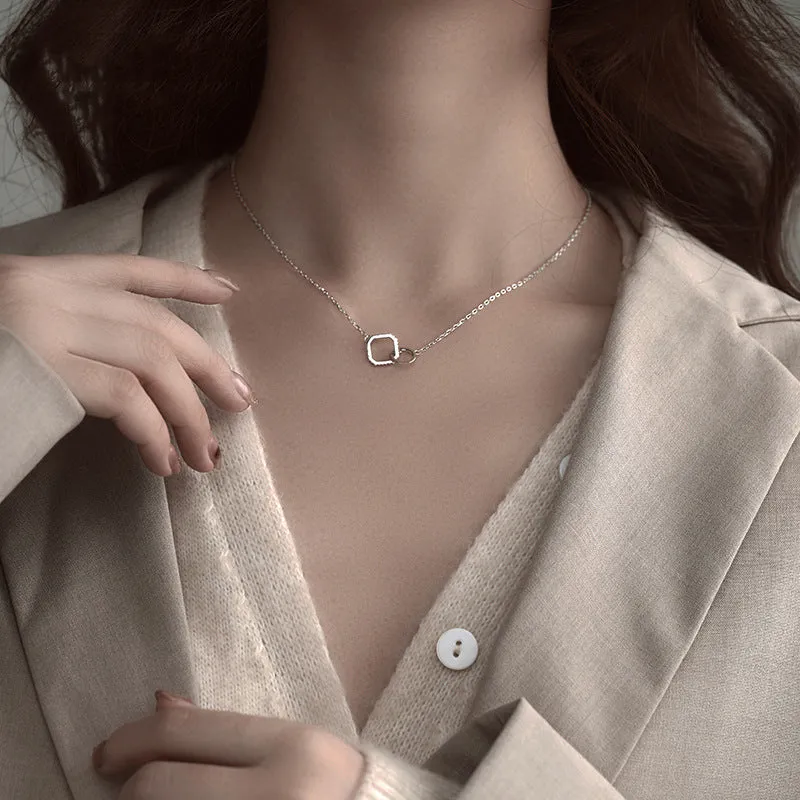 Double Square Necklace