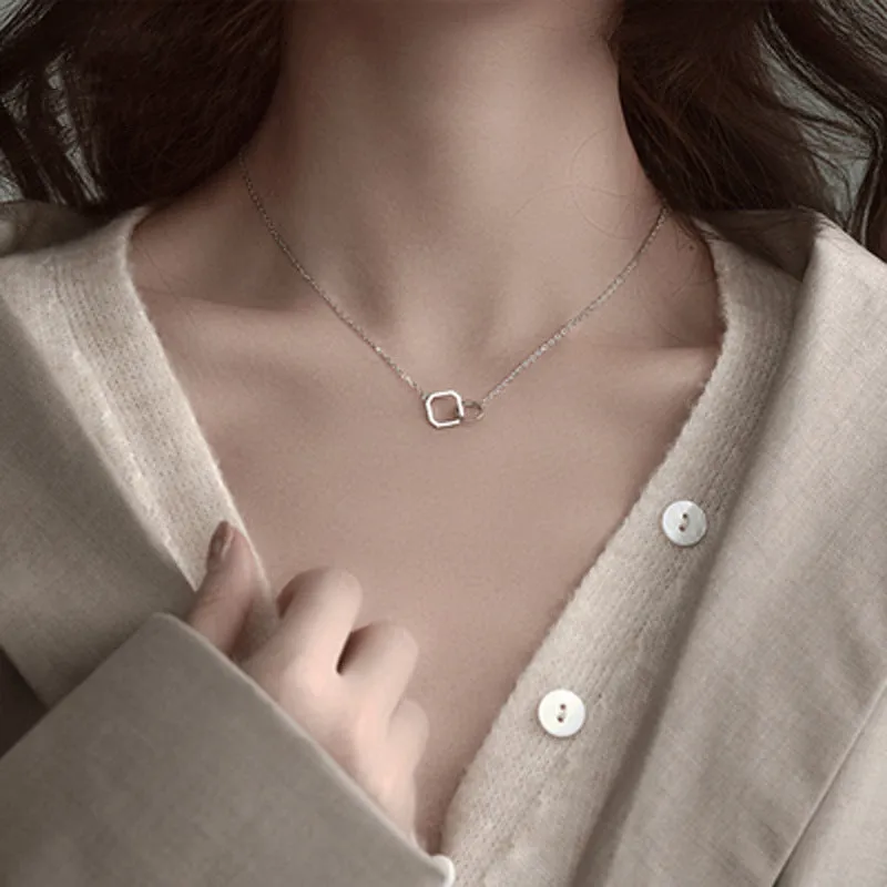 Double Square Necklace
