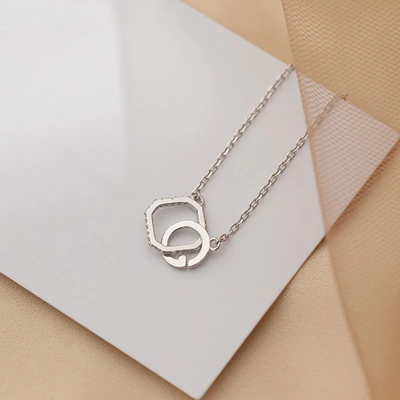 Double Square Necklace