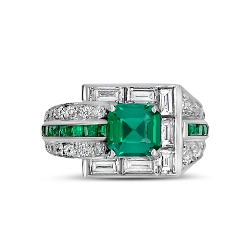 Emerald & Diamond Ring