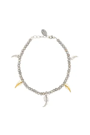 Fern Bracelet With Semi-Precious Beads