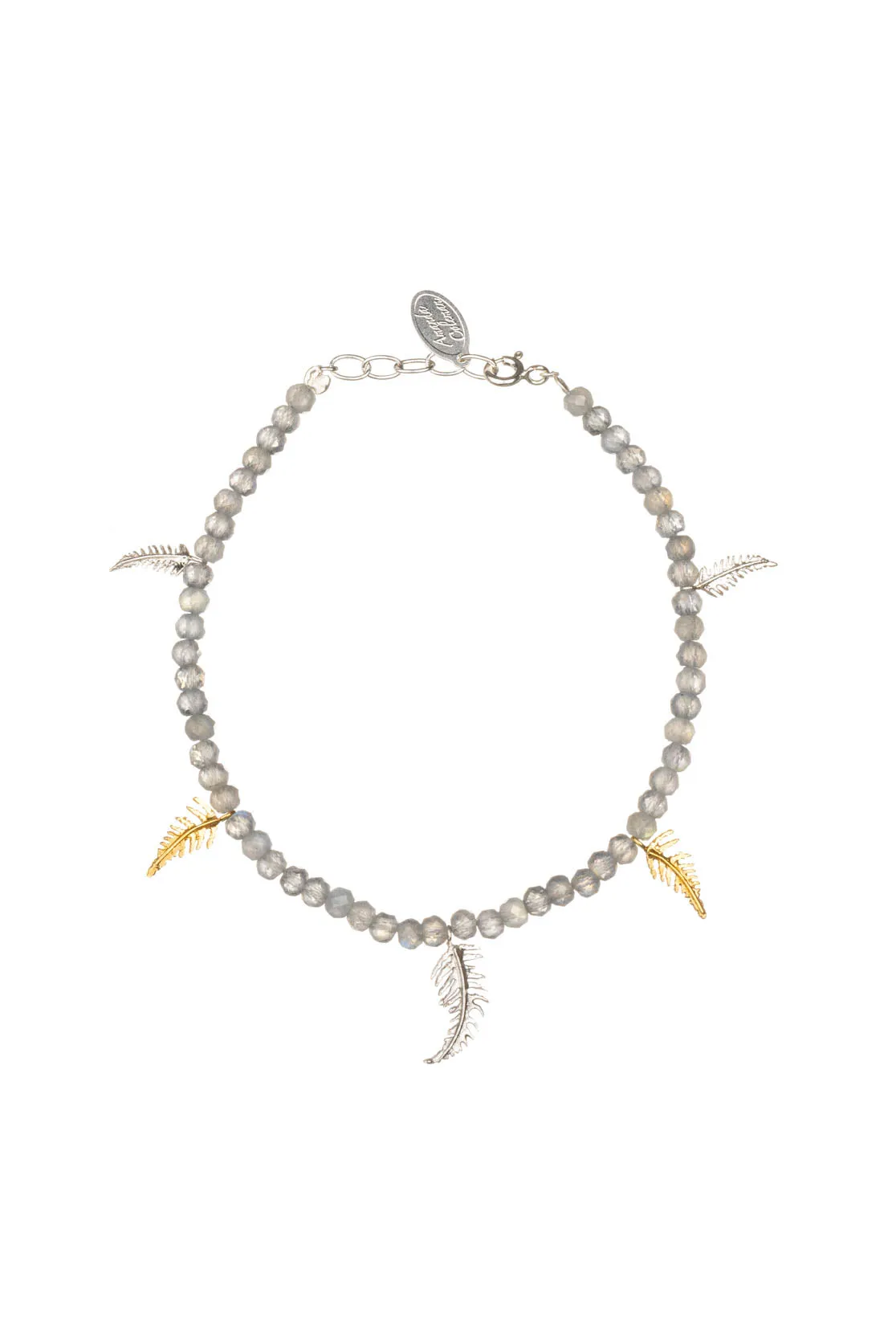 Fern Bracelet With Semi-Precious Beads