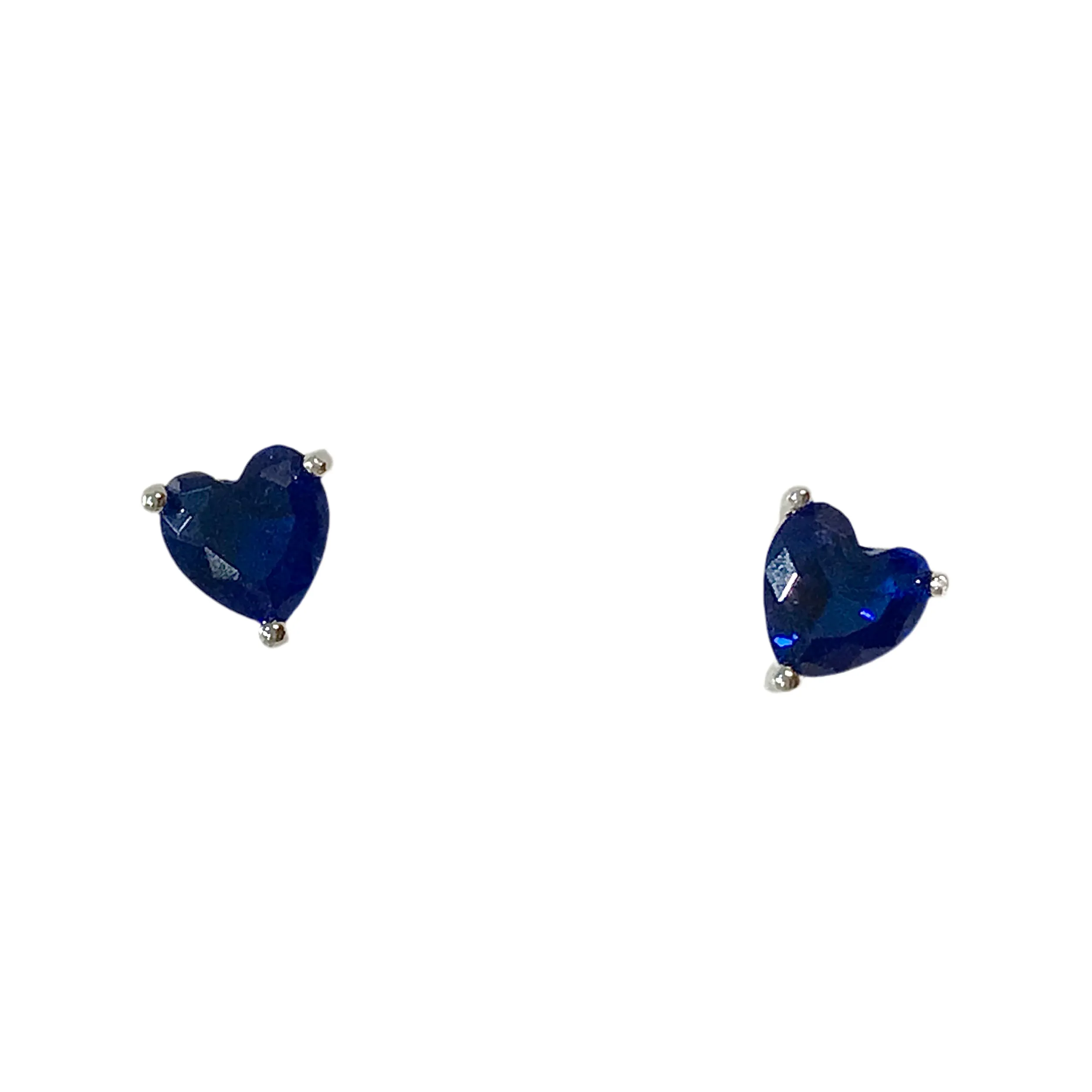 Heart Prong Birthstone Earrings
