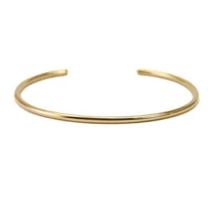 Matte Cuff Bracelet in Gold