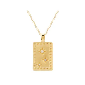 MURKANI Into the Light Rectangle Necklace GOLD