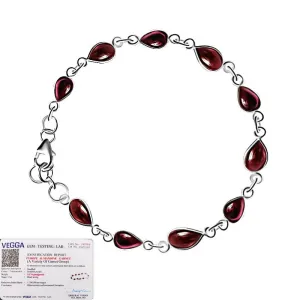 Natural Pear Garnet Bracelet