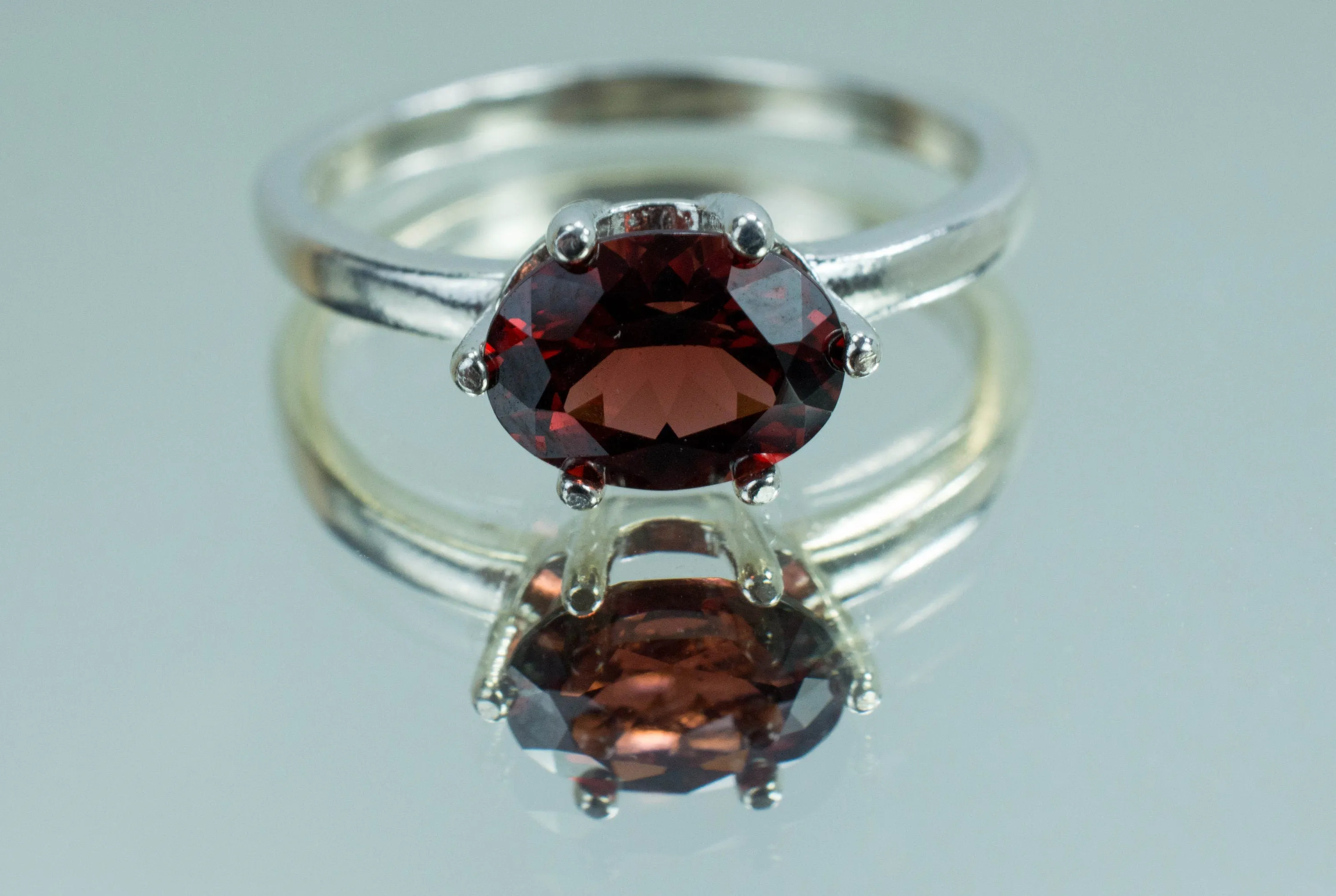 Pyrope Garnet Ring; Natural Untreated Madagascan Garnet