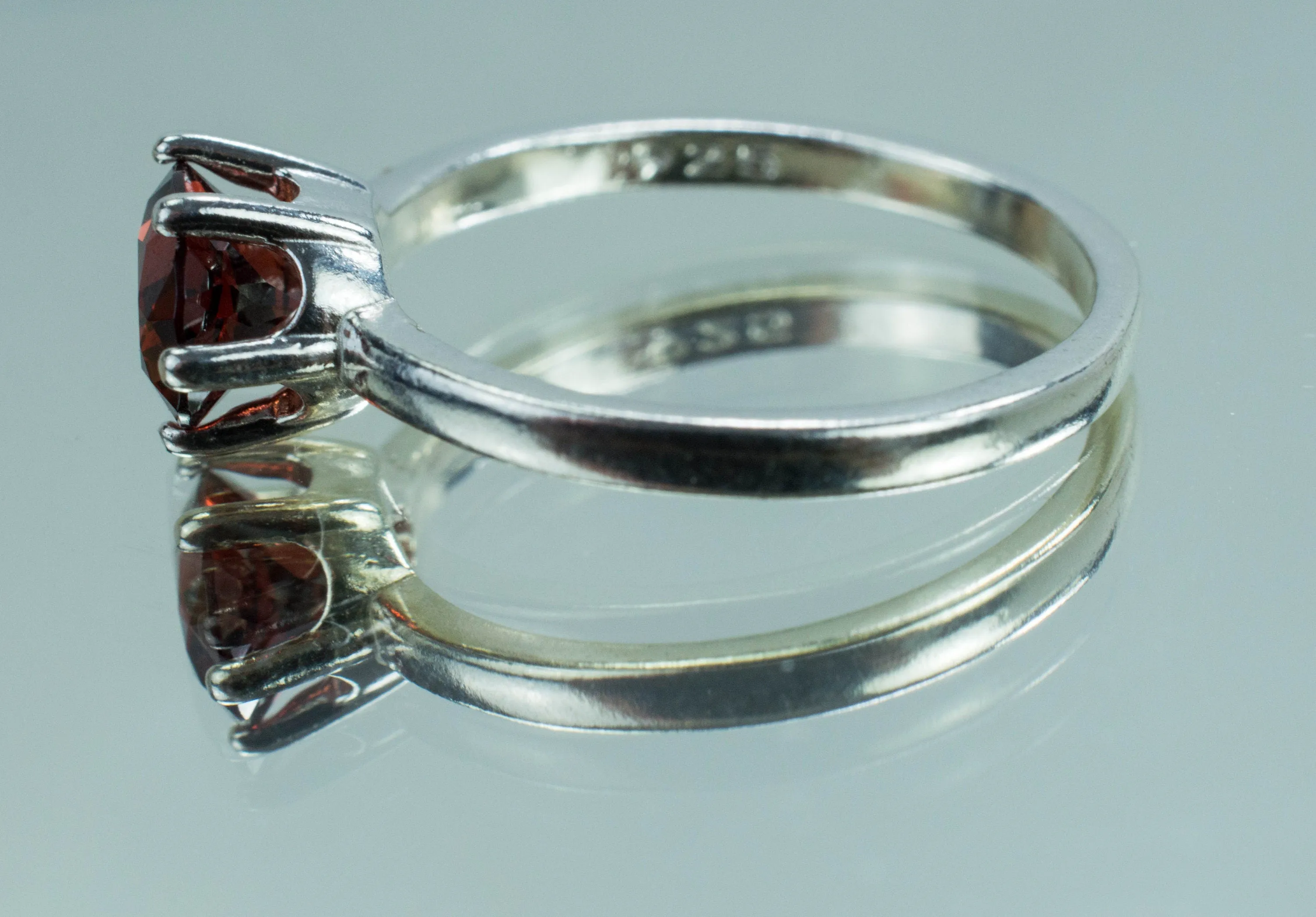 Pyrope Garnet Ring; Natural Untreated Madagascan Garnet