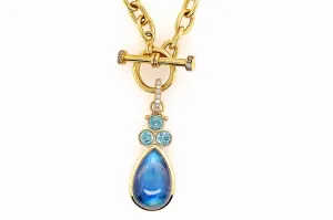 Rainbow Moonstone and Blue Zircon Enhancer