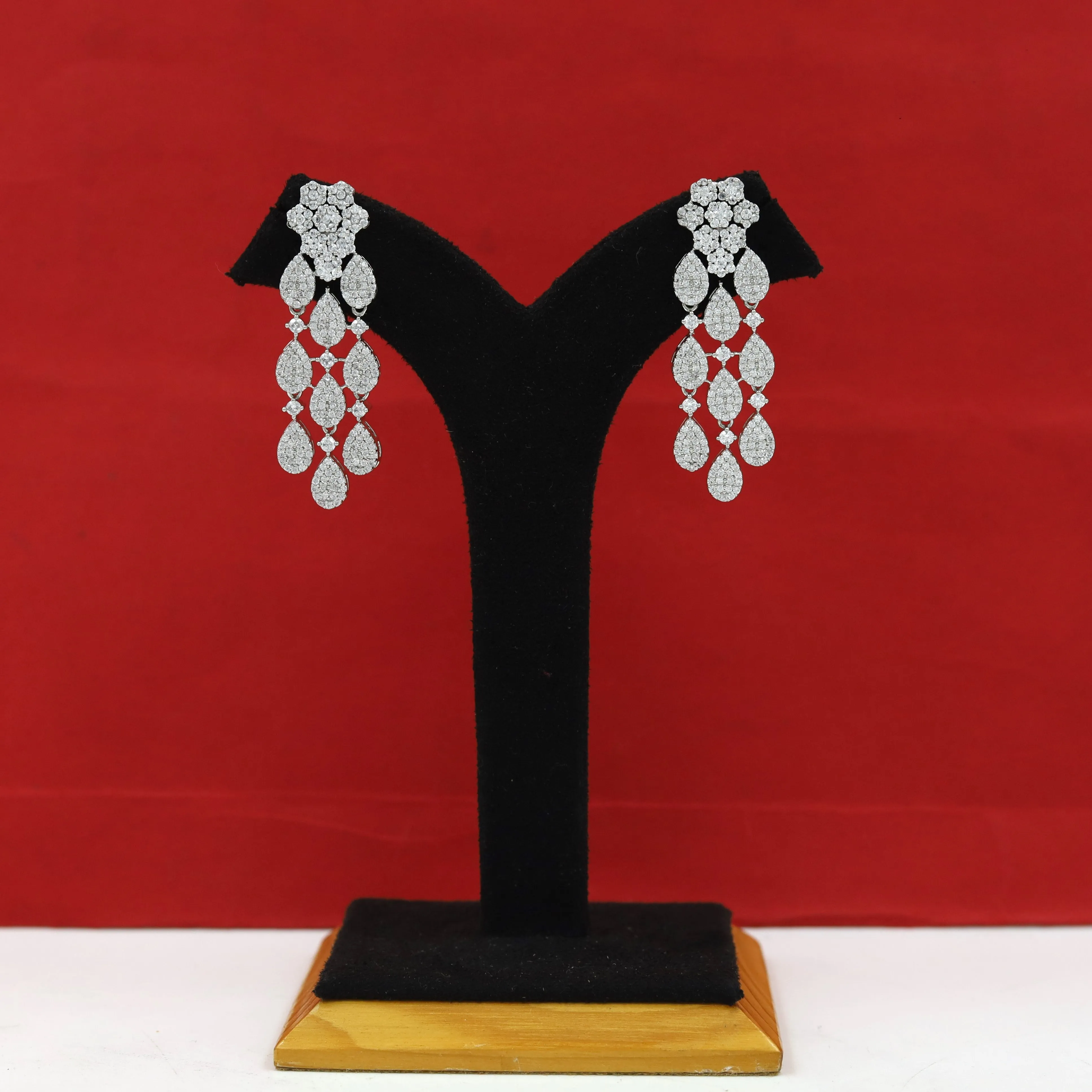 Round Neck Zircon/AD Necklace Set 6223-08
