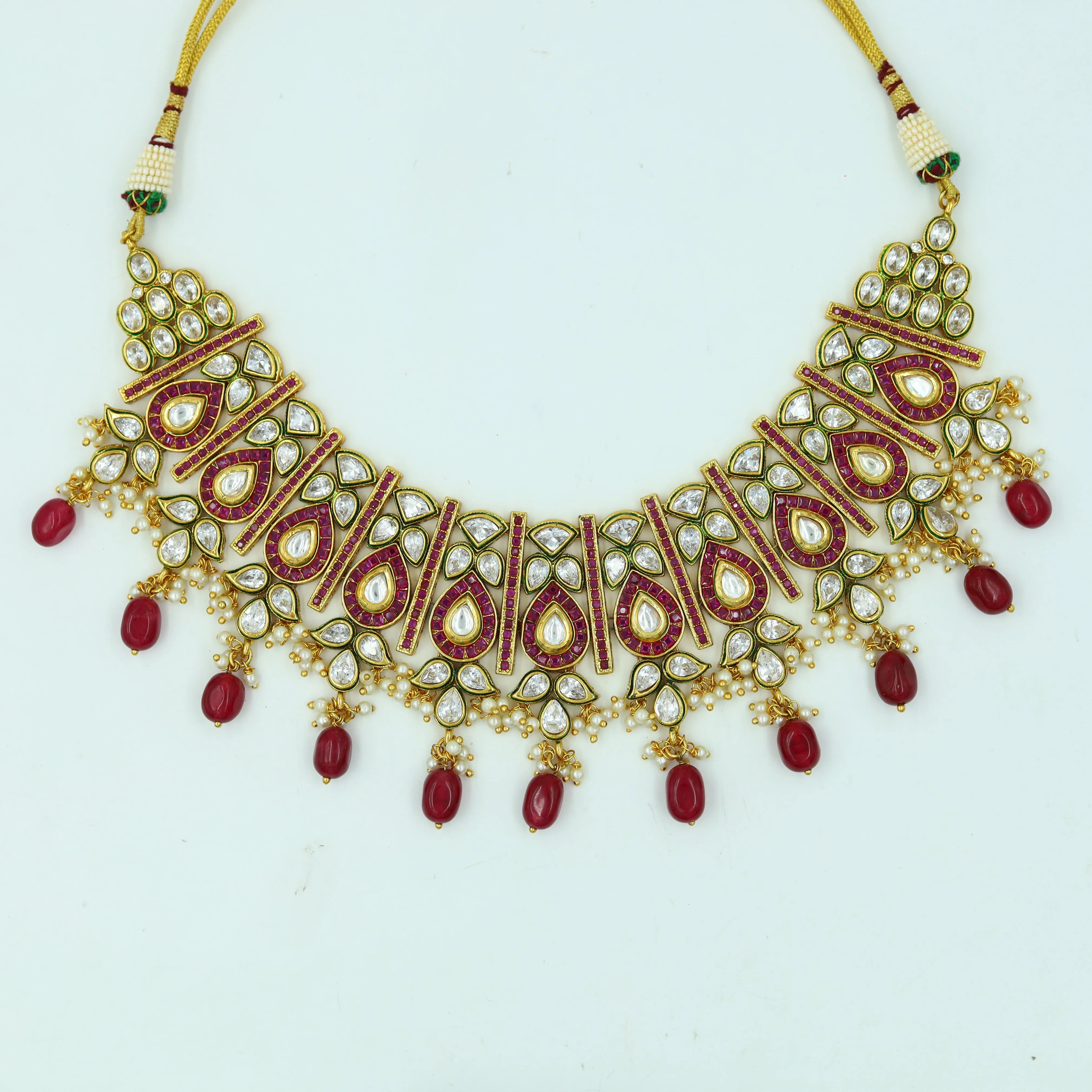 Ruby Polki Choker Set
