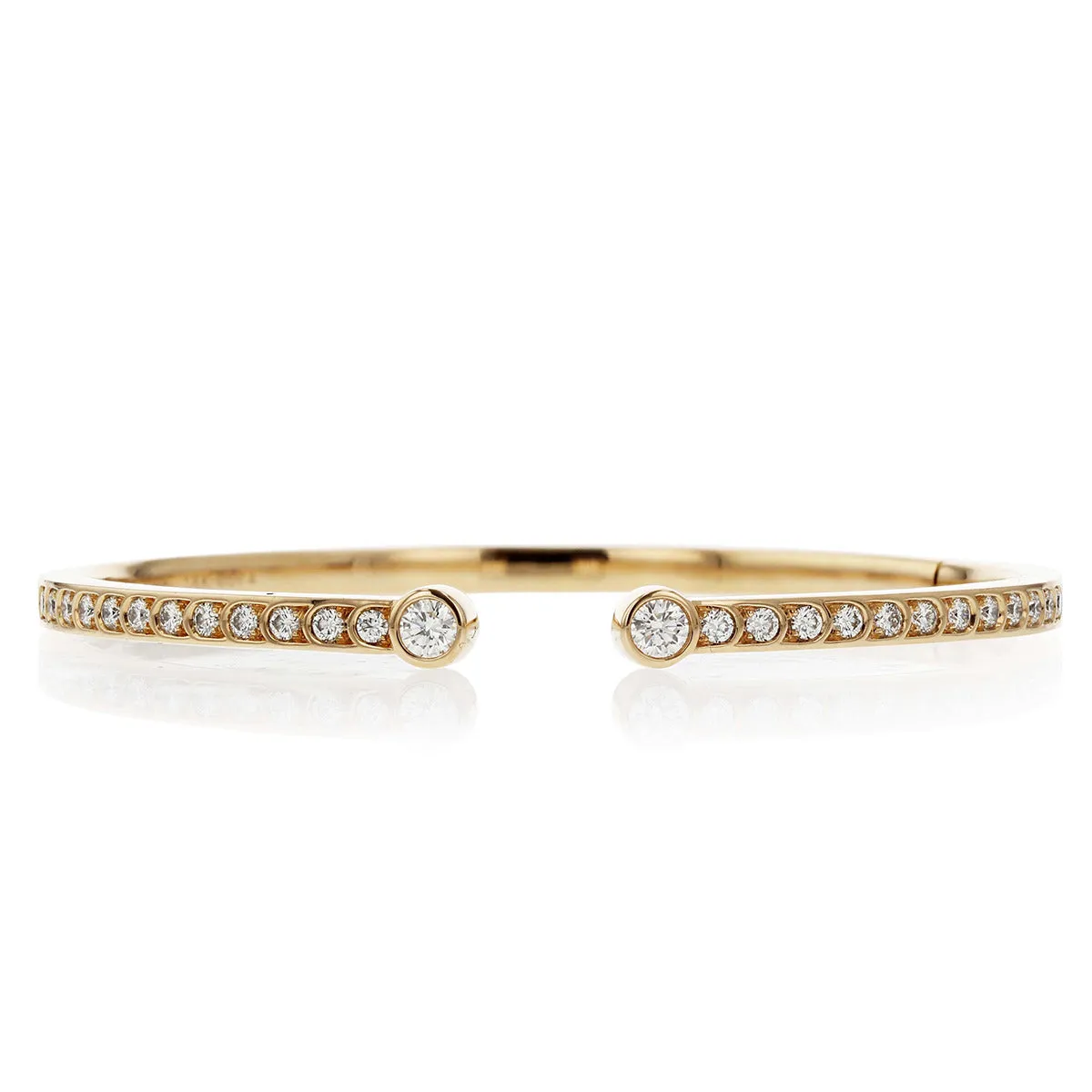 Scallop Artisan Pave Diamond Cuff Bracelet