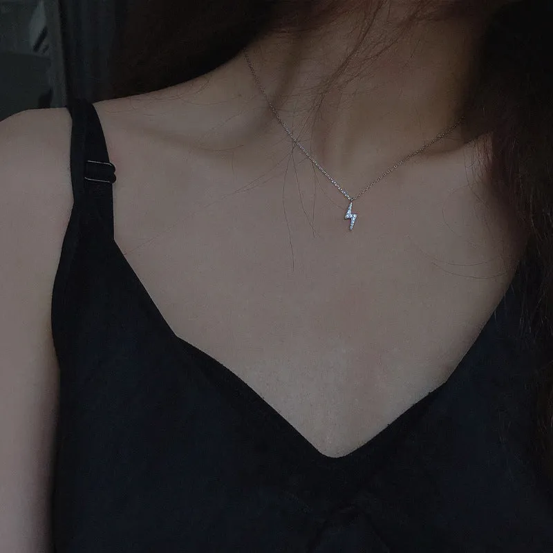 Silver Lightning Choker Necklace
