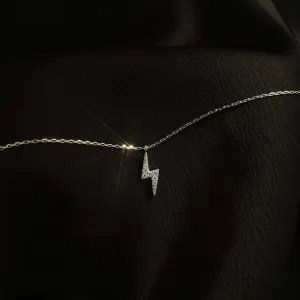 Silver Lightning Choker Necklace
