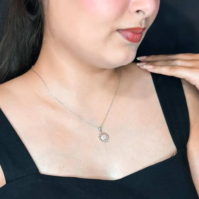 Silver Sunshine Necklace