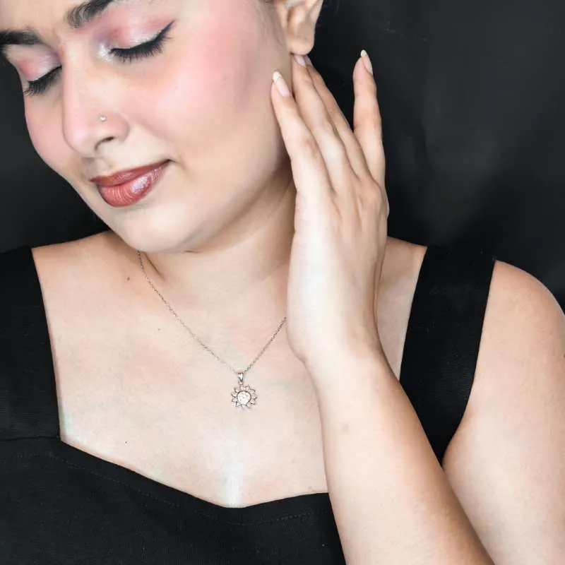 Silver Sunshine Necklace