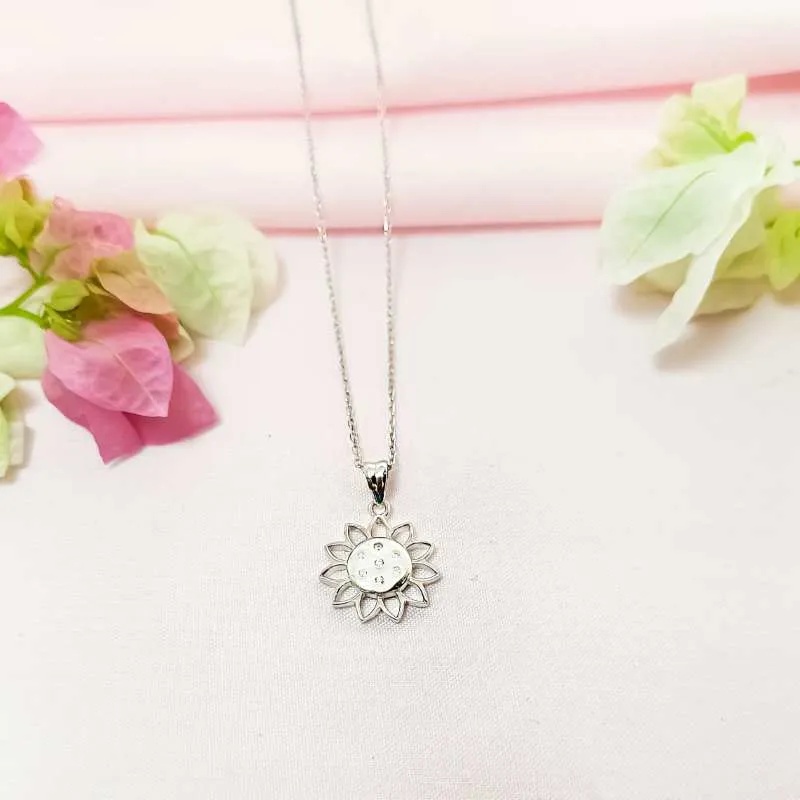 Silver Sunshine Necklace