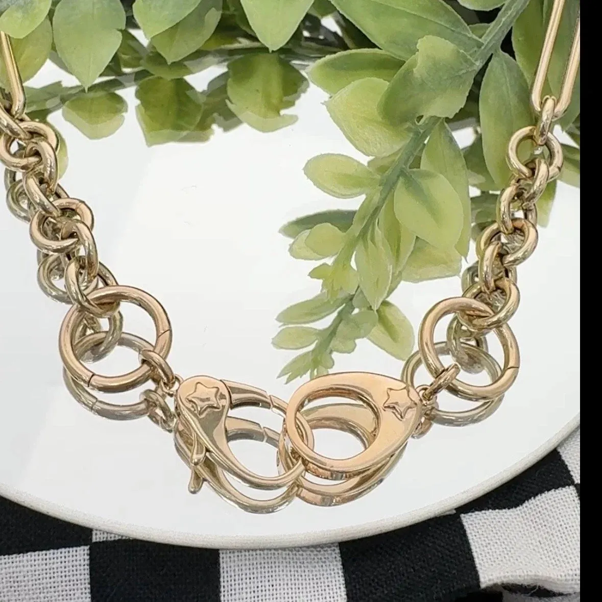 Solid Gold Handcuff Charm