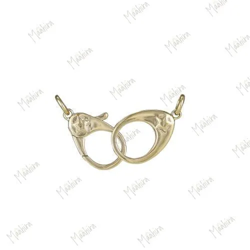 Solid Gold Handcuff Charm