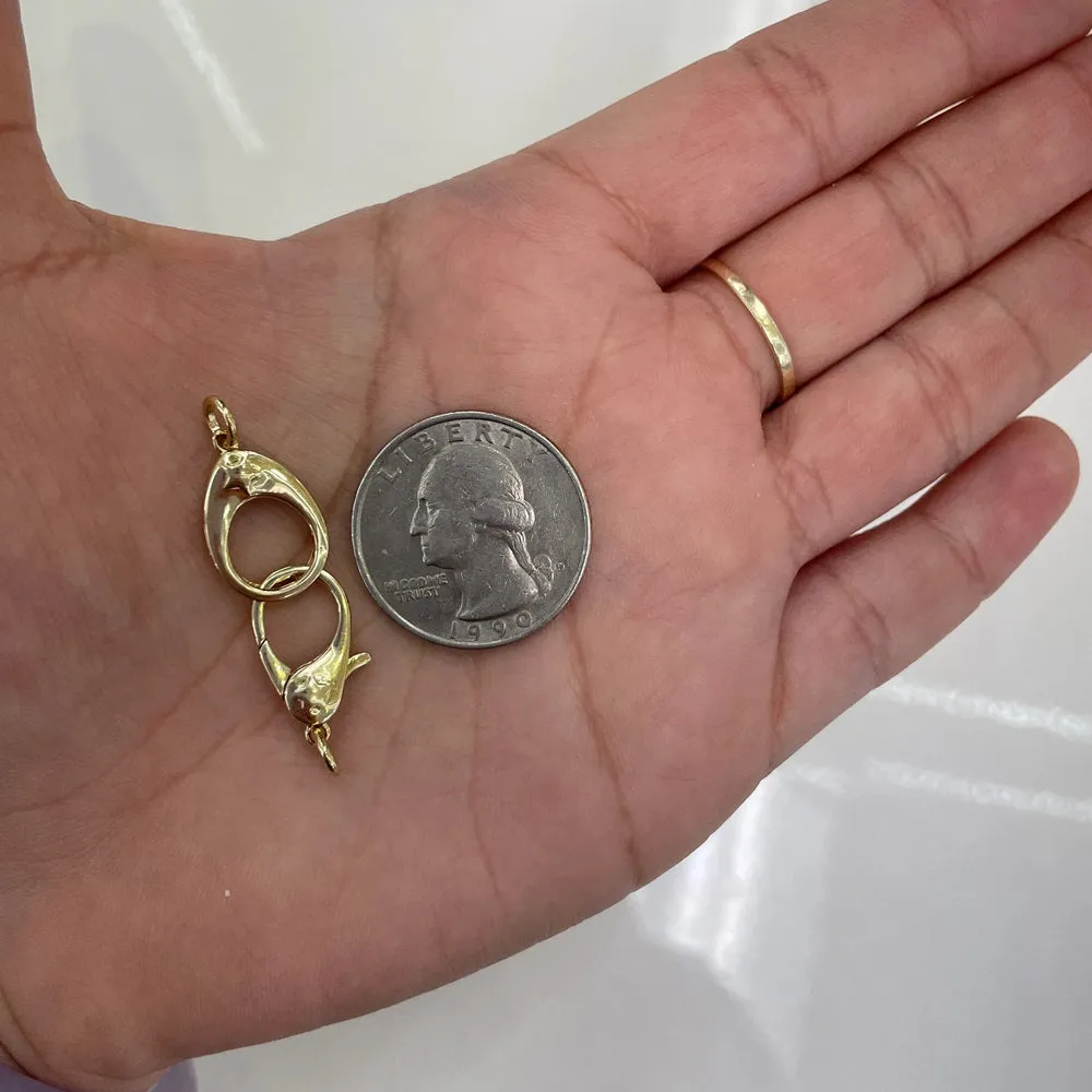 Solid Gold Handcuff Charm