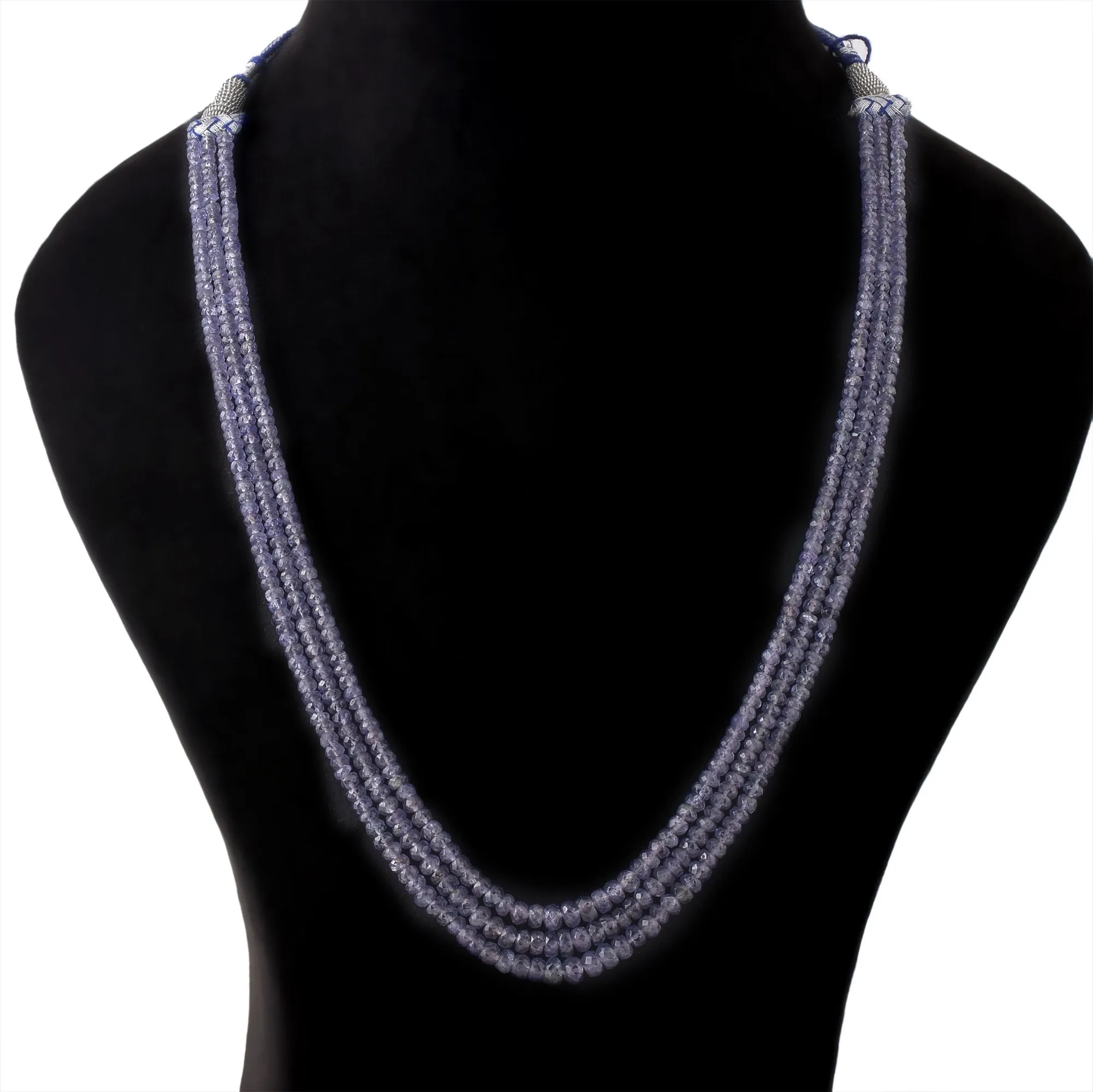 Tanzanite Beaded Necklace